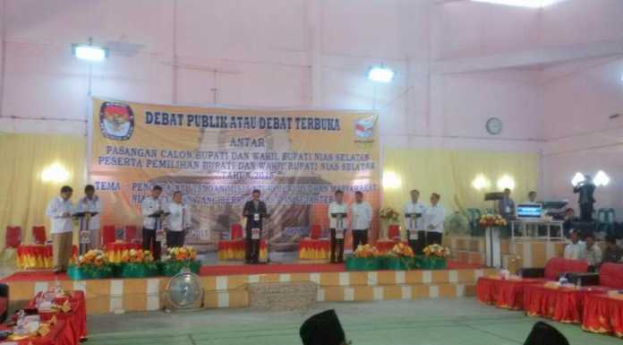 Debat Publik Tahap II Calon Kepala Daerah Nias Selatan Digelar Sabtu Ini