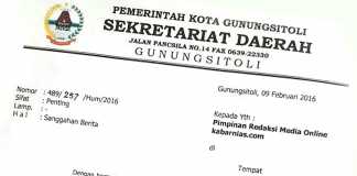 Wali Kota Martinus Lase Tak Masuk Kantor karena Dinas Luar