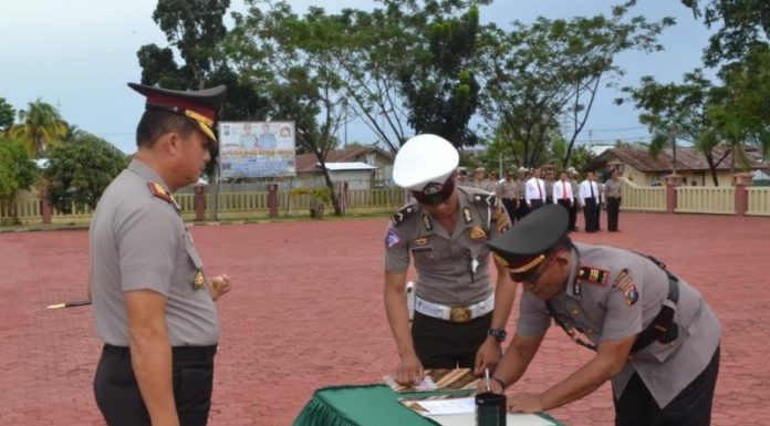 AKP Rolihardo Sinaga Jabat Kapolsek Tuhemberua