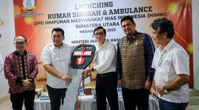 Menteri Yasonna Laoly Launching Rumah Singgah dan Ambulans HIMNI Sumut