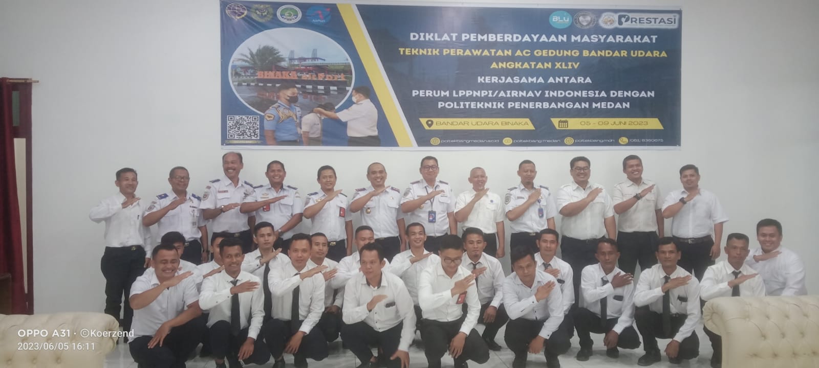 AirNav Indonesia Gandeng Politeknik Penerbangan Medan Latih Masyarakat Di Bandara Binaka