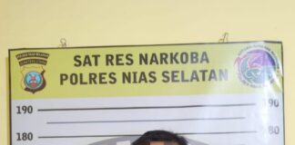 Diduga Sebagai Kurir Sabu, FD  di Bekuk Sat Resnarkoba Polres Nias Selatan