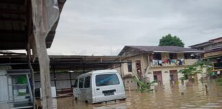 Sungai Nou Meluap, Sejumlah Rumah Warga Pasar Beringin Gunungsitoli Terendam Banjir