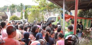 Ratusan Warga Gunungsitoli Serbu Gerakan Pangan Murah