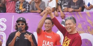 Rio Waida Juarai Kejuaraan Surfing Nias Pro QS 5000 2023
