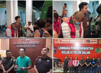 EYM Ditahan Kejari Nisel Atas Dugaan Korupsi Pekerjaan RPS Pada SMK N1 Gomo