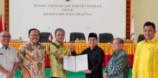 Lewat Paripurna, DPRD Nias Selatan Tetapkan Ranperda APBD Tahun 2024